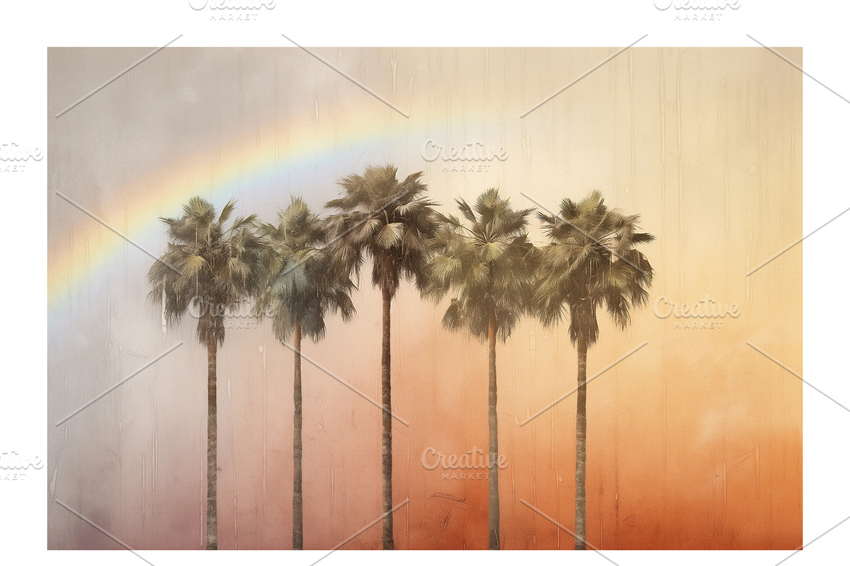 Palm Co · Peaceful Palm Tree Row, a Decorative Illustration by milatovar (Photo 15 of 16)