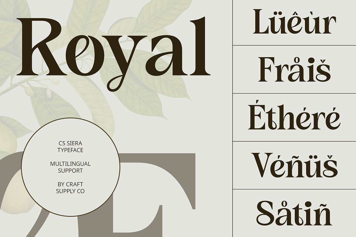CS Siera – Art Nouveau Font, a Serif Font by Craft Supply Co. (Photo 2 of 8)