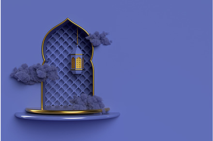 Islamic 3d rendering scene., a Textures & Material 3D Model by Liudmyla Matviiets