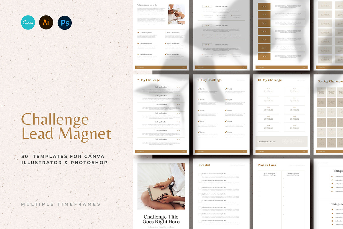Challenge Lead Magnet Bundle, a Templates & Theme by AndrewPixel (Photo 1 of 12)