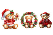 Christmas Bears Clipart, an Illustration by Designworld (Thumbnail 5 of 6)