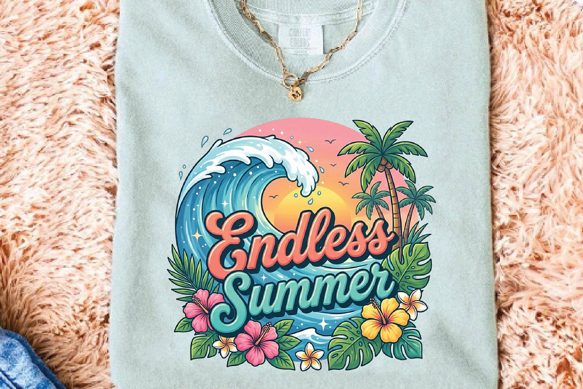 Beach Vacation Sublimation Design, a Seasonal Illustration by DreamPrint404 (Photo 3 of 6)