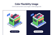 Food Delivery Isometric Icons, an Emoji Icon by Vectors Market (Thumbnail 2 of 9)