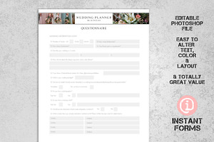 Wedding Planner Forms