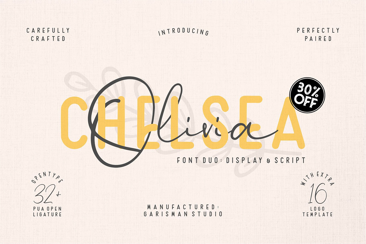 Chelsea Olivia - Font Duo