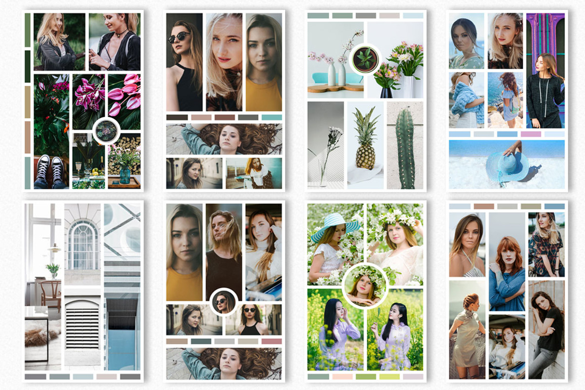 15 Pinterest Mood Board Templates, a Social Media Template by Creativetacos (Photo 2 of 5)