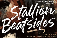 Stallion Beatsides - Dry Brush Font