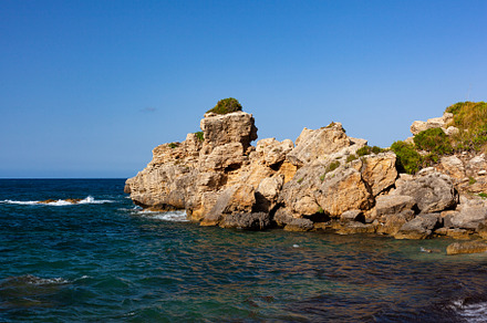 Paradise sea bay with azure water and beach view from coastline trail of Zingar, a Nature Photo by Bepslabor