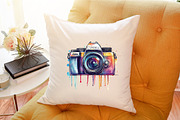 Watercolor Cameras Clip Art, an Illustration by Sublimation Artist (Thumbnail 6 of 6)