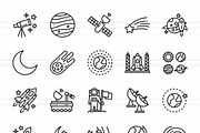 50 Astronomy Line Icons, an Icon by IconBunny (Thumbnail 2 of 2)