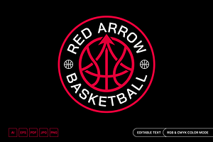 Basketball Badge Logo Sport Emblem, a Branding & Logo Template by muhisya