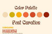 Retro Logo & Branding Canva Template, a Branding & Logo Template by Dear Darling Design (Thumbnail 2 of 6)