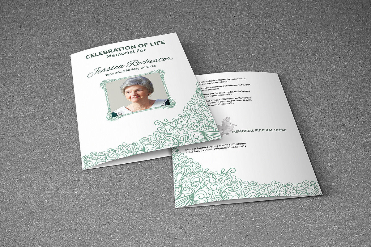 Funeral Program Template-V324, a Brochure Template by Template Shop (Photo 4 of 4)