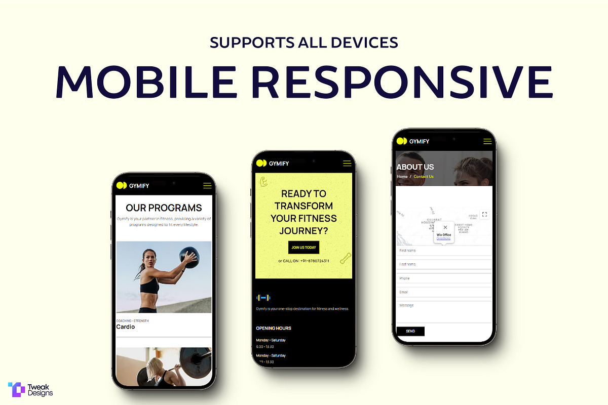 Gymify - Fitness Website Template, a Wix Template by TweakDesigns (Photo 3 of 5)