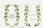 Tropical green watercolor flowers, an Object Graphic by Grace Noboa Illustrations (Thumbnail 7 of 11)