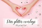 Star Glitter Overlays, a Background Graphic by Anna Efetova (Thumbnail 1 of 8)