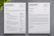 Minimal Resume/CV Template, a Resume Template by Aspect_Studio (Thumbnail 2 of 5)