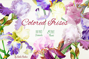 Colored Irises