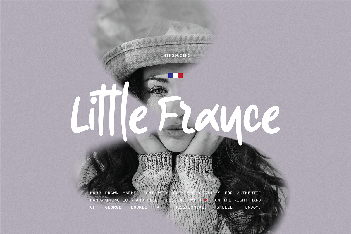 Little France marker font, a Handwritten Font by George Bourle (Photo 1 of 9)