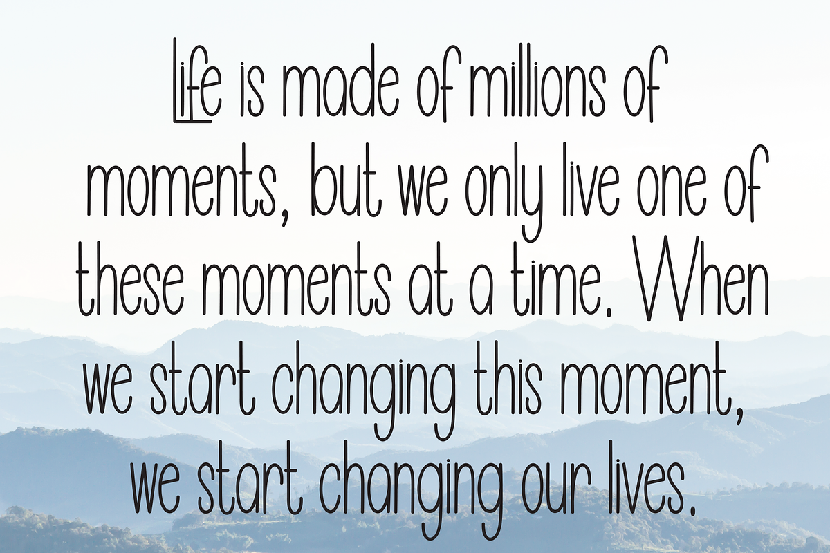 Happy Moment | Script Font, a Script Font by Scratchones (Photo 6 of 8)