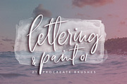 Procreate Lettering & Paint Brushes, a Brush Add-On by friday supply (Thumbnail 1 of 6)