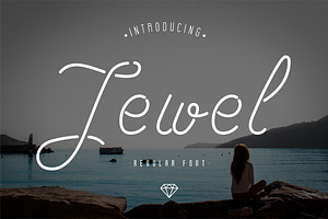 Jewel Font, a Handwritten Font by Alex Blogoodf
