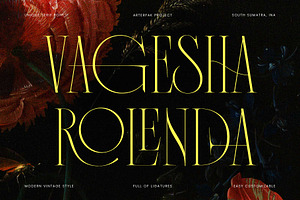 Vagesha Rolenda - Fancy Serif