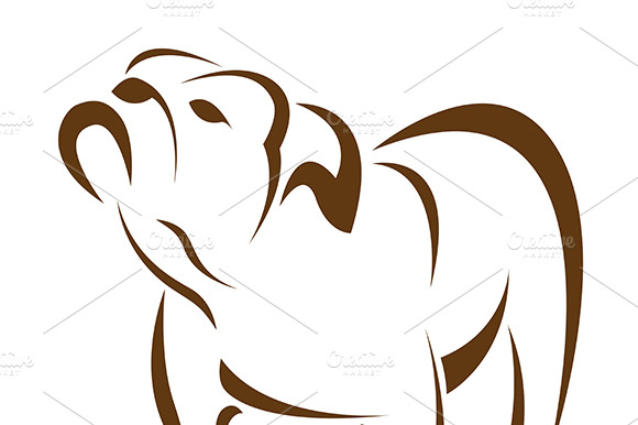 Vector Of Dog (Bulldog).Animal. Pet.