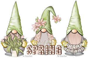 SALE Spring Green Gnomes Icons