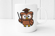 Owl graduation cap, Back to school, an Education Illustration by Noey smiley (Thumbnail 3 of 5)