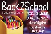 Back2School hand-lettered font, a Handwritten Font by Alexis Gentry (Thumbnail 3 of 3)
