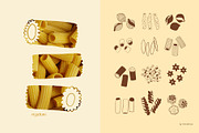 Pasta La Pasta. Food illustrations., a Food Illustration by Annakniaz (Thumbnail 3 of 18)