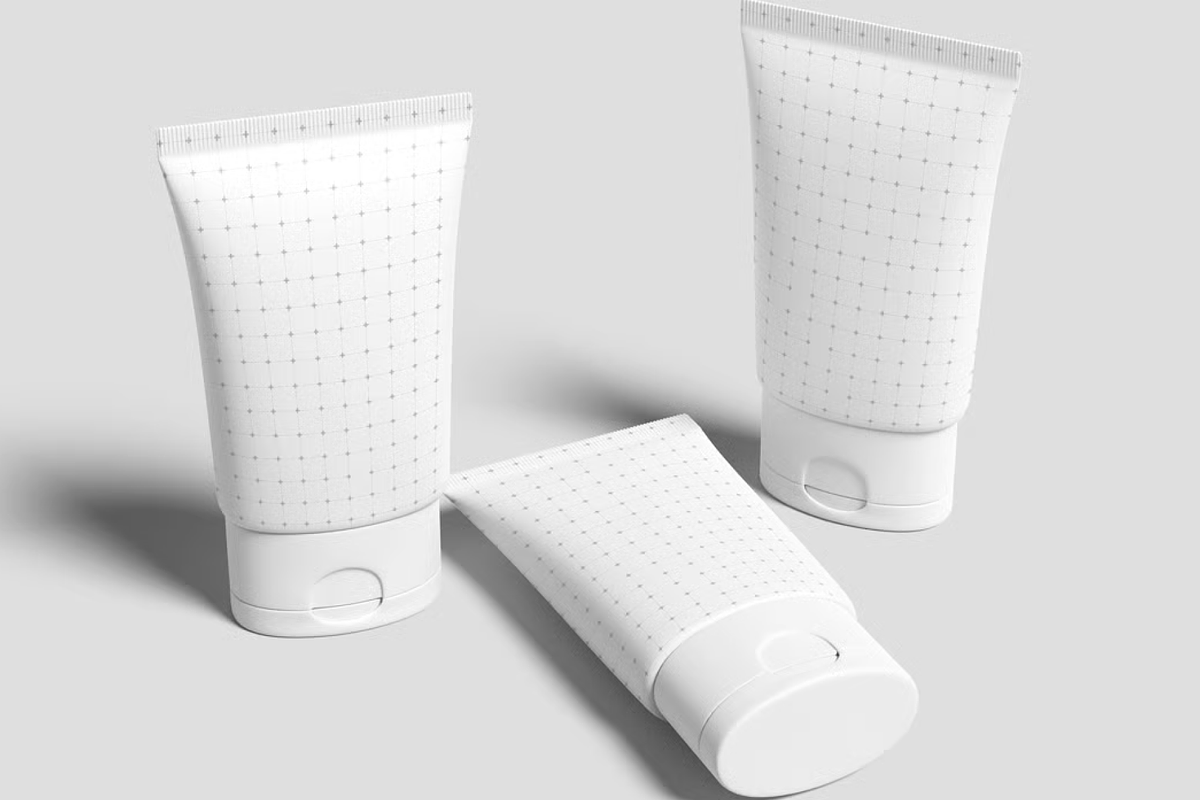 Cosmetic Cream Tube Mockup, a Packaging Mockup by graphicsauce (Photo 3 of 4)