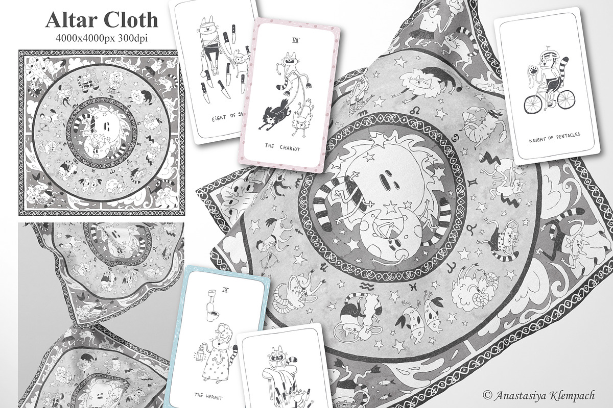 Doodle Cats Full Tarot Deck, an Illustration by Anastasiya Klempach (Photo 12 of 13)