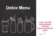 Healthy drinks hand drawn vector set, a Background Graphic by InkySplash (Thumbnail 3 of 4)