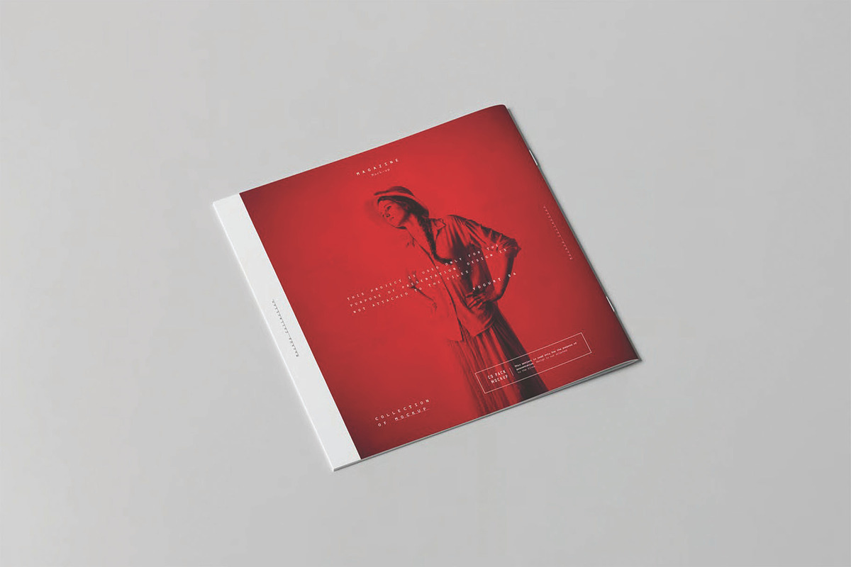 Minimalist Square Brochure Mockup, an Advertising Mockup by DesignRushMarket (Photo 11 of 11)