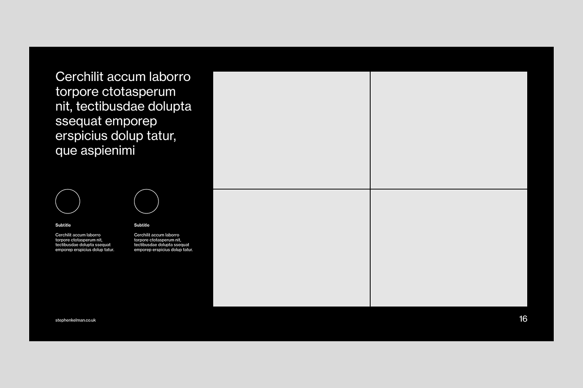 Slide Deck Grid System for InDesign, a Presentation Template by Stephen Kelman (Photo 1 of 7)
