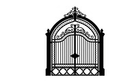 Ornate Iron Gate SVG Bundle, an Illustration by Designs_River (Thumbnail 6 of 31)