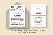 Fun Wedding Invitation Suite, an Invitation Template by Knotted Design (Thumbnail 1 of 4)