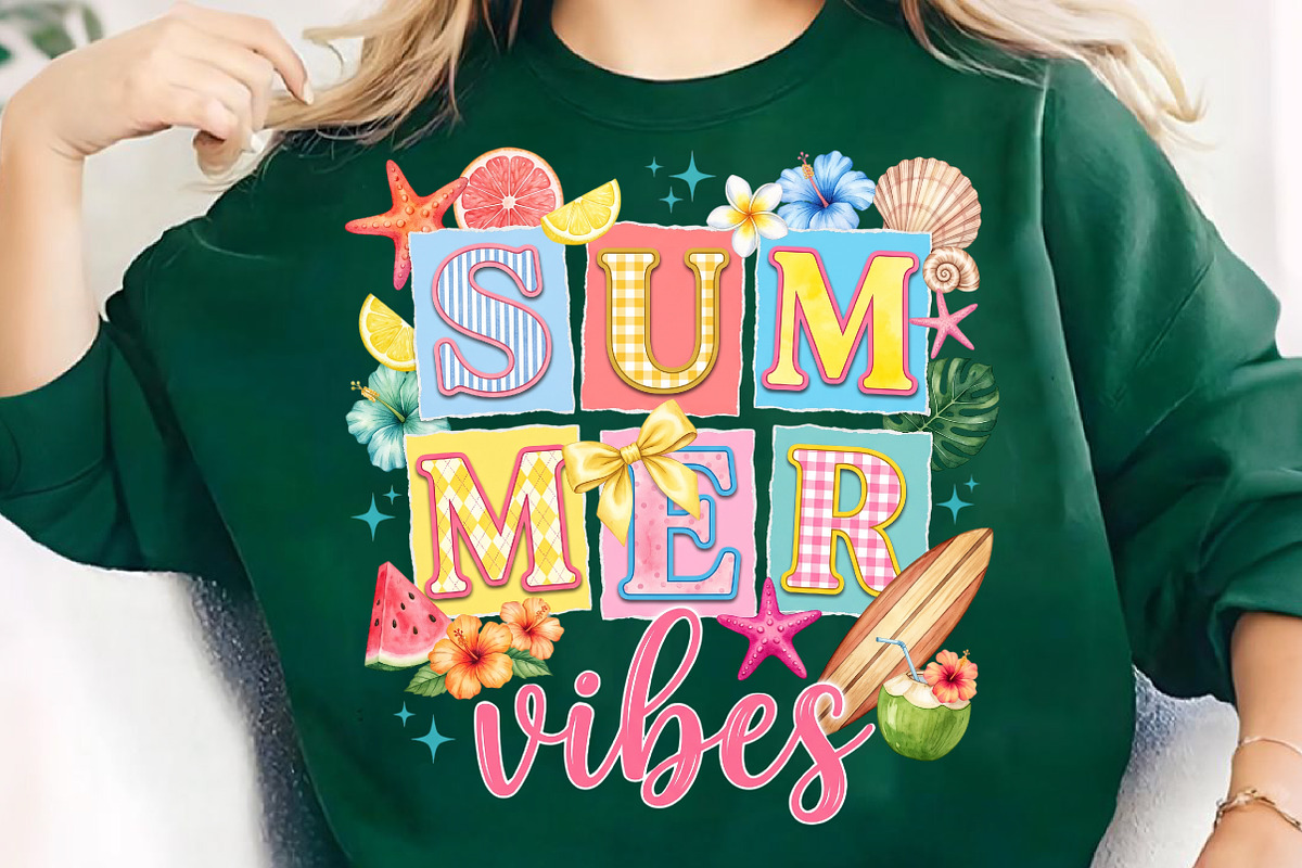 Summer Vibes Png, Floral Summer, an Illustration by CreationArt (Photo 1 of 5)