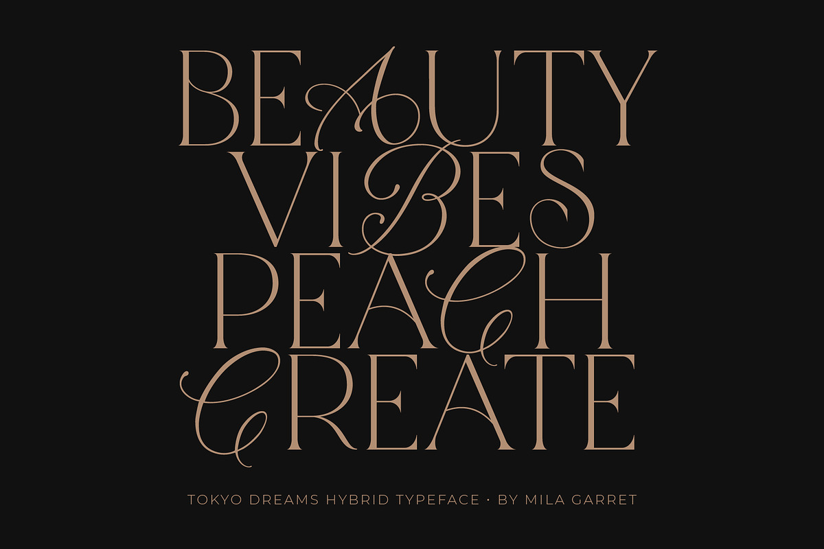 Tokyo Dreams Display Ligature Serif, a Serif Font by Mila Garret (Photo 17 of 28)