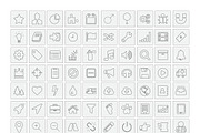 150 Thin Line Icons, an Outline Icon by sibgat (Thumbnail 2 of 2)