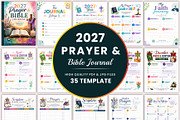 2027 Prayer & Bible Journal, a Stationery Template by Shumaya (Thumbnail 1 of 5)