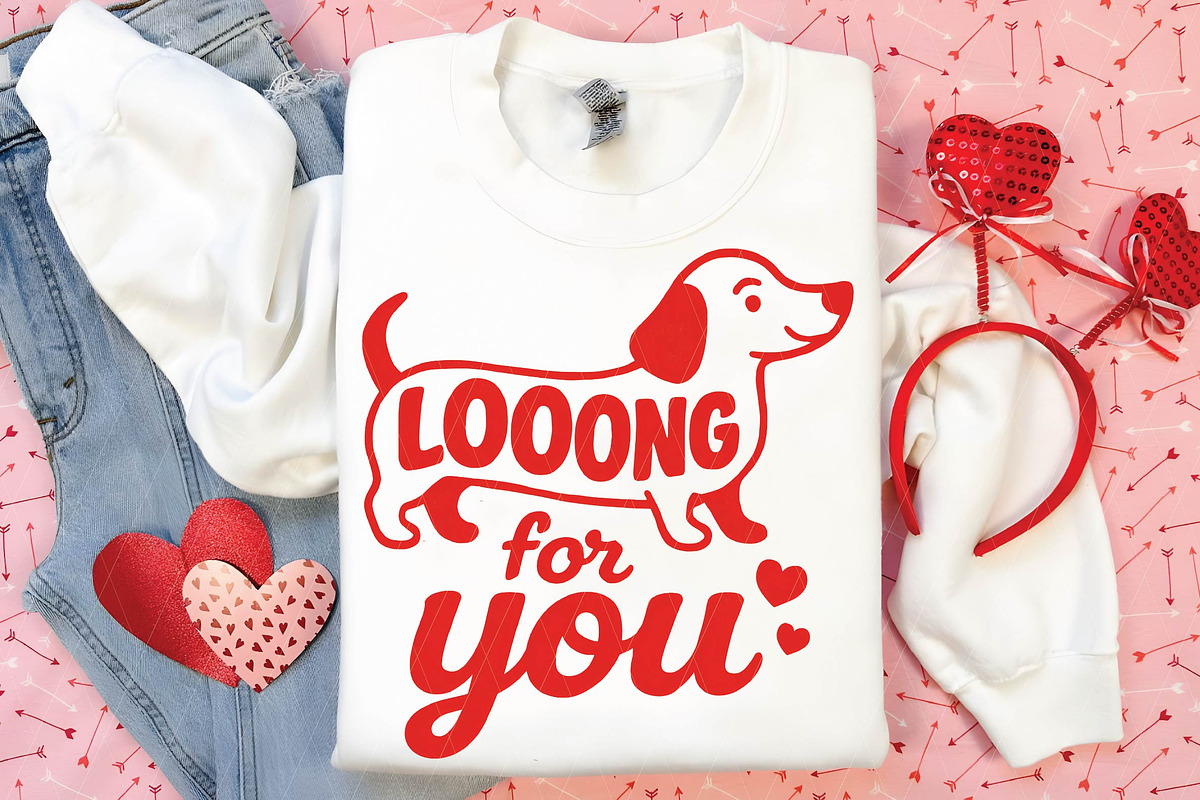 Valentine Dachshund Dog PNG, an Illustration by DreamPrint404 (Photo 3 of 8)