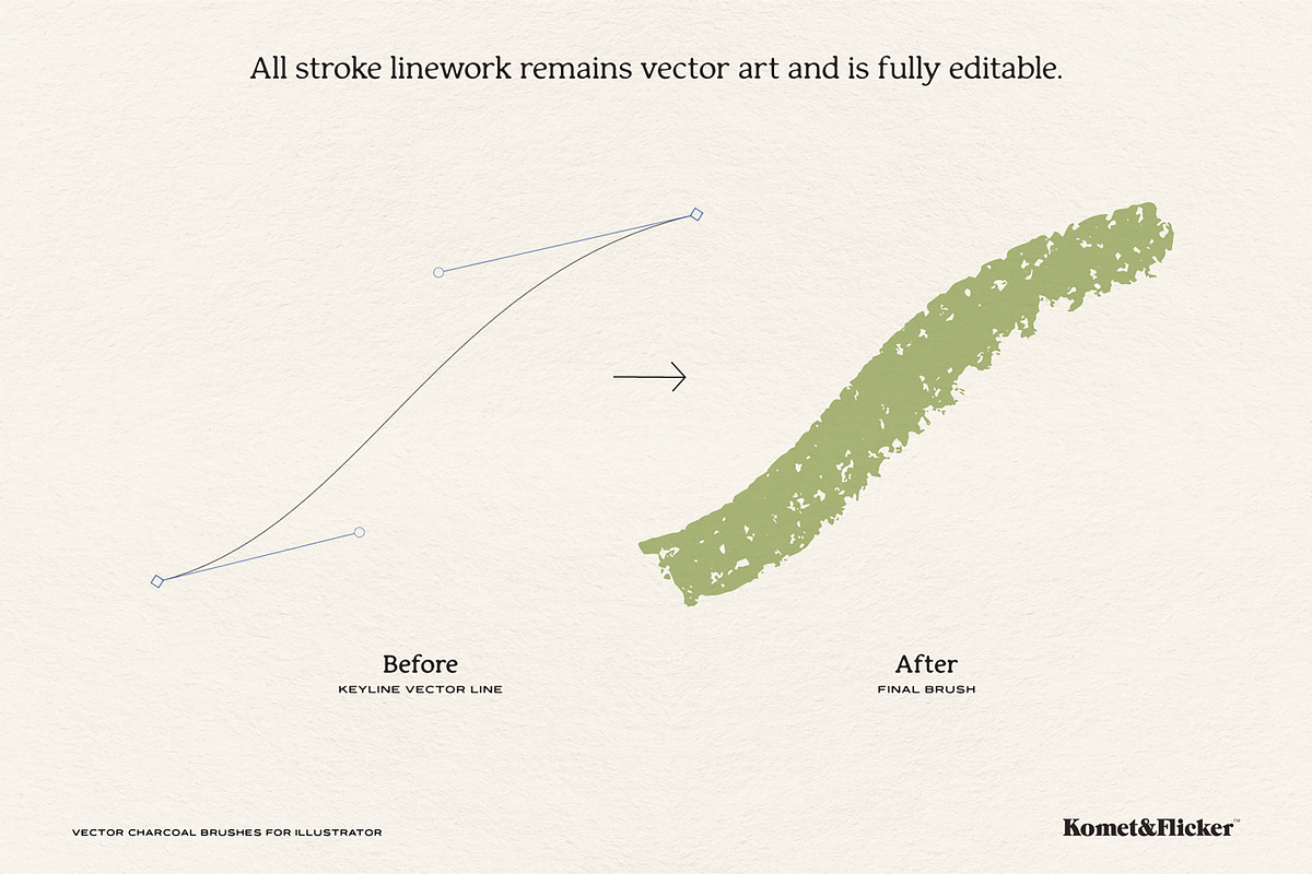 Vector Charcoal Brushes, a Brush Add-On by Komet & Flicker (Photo 8 of 11)