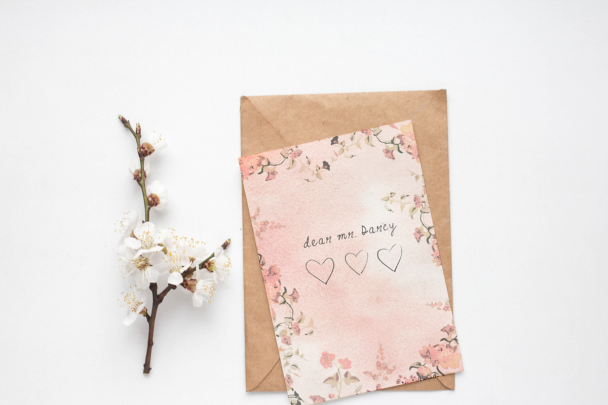 Vintage Floral Stationery Set #2, an Illustration by swiejko (Photo 4 of 4)