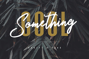Something Cool – Font Duo Free Sans, a Script Font by Maulana Creative