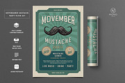 Movember Mustache Party Flyer, a Flyer Template by monogrph (Thumbnail 1 of 4)