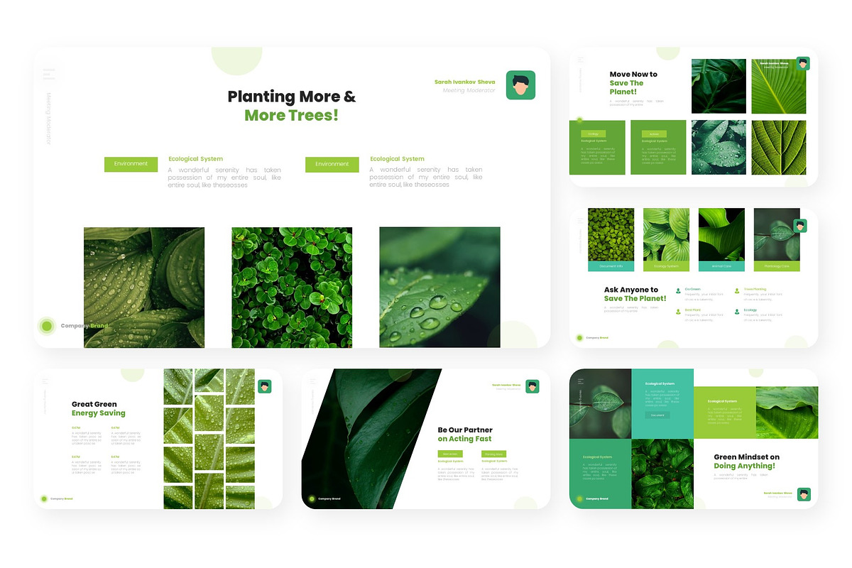 Green Leaf Ecology Presentation, a Presentation Template by NecrolitSlide (Photo 7 of 8)