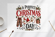 A Perfect Christmas Day PNG, a Seasonal Illustration by Canvas Craft (Thumbnail 6 of 6)